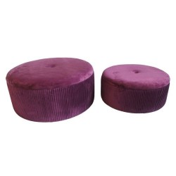 Cтепенки DKD Home Decor полиестер MDF Бургундия (70 x 70 x 28 cm) - Мека мебел