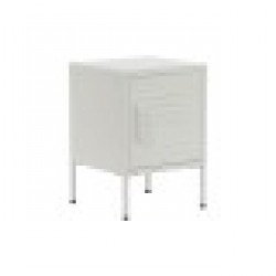 Нощно шкафче Home ESPRIT Бял Метал 35 x 35 x 51 cm - Нощни шкафчета