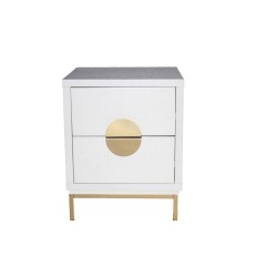 Нощно шкафче DKD Home Decor Метал MDF (50 x 35 x 60 cm) - Нощни шкафчета