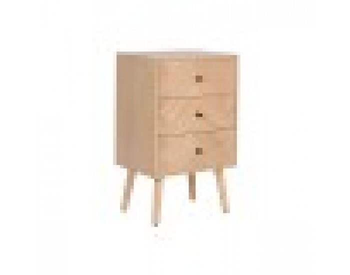 Нощно шкафче Home ESPRIT Естествен Дърво от пауловния Дървен MDF 42 x 34 x 70 cm