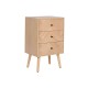Нощно шкафче Home ESPRIT Естествен Дърво от пауловния Дървен MDF 42 x 34 x 70 cm