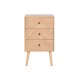 Нощно шкафче Home ESPRIT Естествен Дърво от пауловния Дървен MDF 42 x 34 x 70 cm
