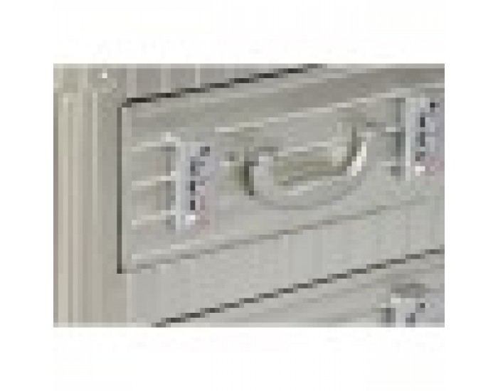 Нощно шкафче Home ESPRIT Сребрист Метал Дървен MDF 46 x 39 x 63 cm Нощно шкафче Home ESPRIT Сребрист Метал Дървен MDF 46 x 39 x 63 cm