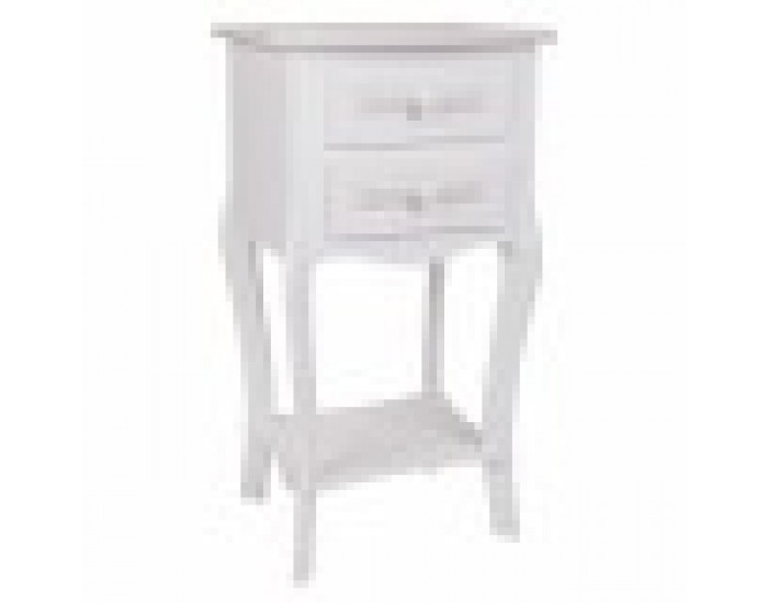 Нощно шкафче Alexandra House Living Бял 31 x 71 x 38 cm Нощно шкафче Alexandra House Living Бял 31 x 71 x 38 cm