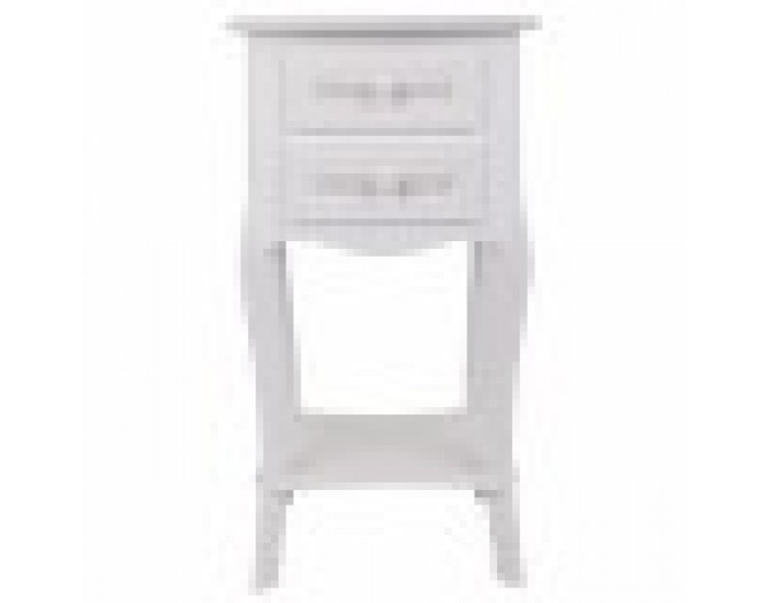 Нощно шкафче Alexandra House Living Бял 31 x 71 x 38 cm Нощно шкафче Alexandra House Living Бял 31 x 71 x 38 cm