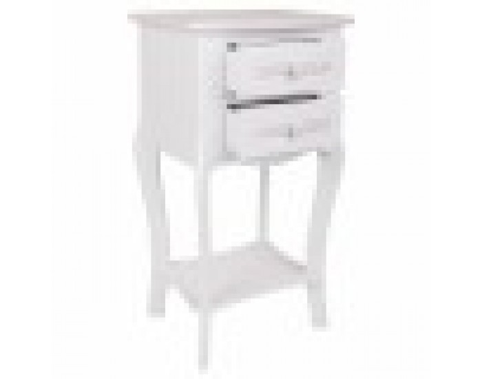 Нощно шкафче Alexandra House Living Бял 31 x 71 x 38 cm Нощно шкафче Alexandra House Living Бял 31 x 71 x 38 cm