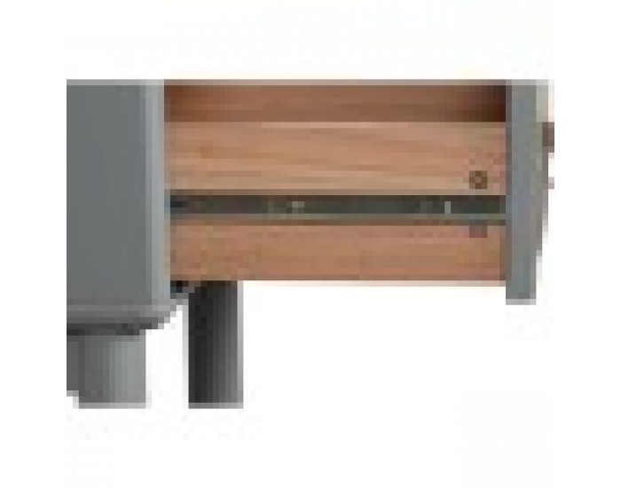 Нощно шкафче Home ESPRIT Син Сив Естествен Дървен MDF 48 x 40 x 55 cm