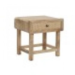 Нощно шкафче DKD Home Decor Кафяв Естествен Дърво манго 50 x 40 x 50 cm - Нощни шкафчета