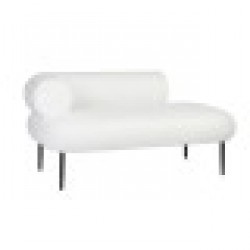 Фотьойл DKD Home Decor Бял Черен Метал Scandi 127,5 x 73,5 x 64 cm - Дивани