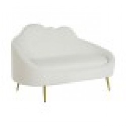 Фотьойл DKD Home Decor Бял Горчица Метал Облаци Scandi 155 x 75 x 92 cm - Дивани