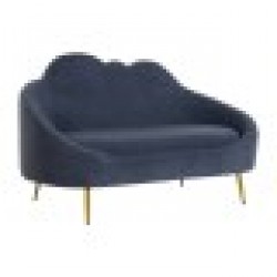 Фотьойл DKD Home Decor Син Златен Метал Облаци Scandi 155 x 75 x 92 cm - Дивани