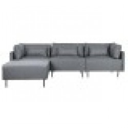 Канапе-шезлонг DKD Home Decor Сив Метал Модерен 276 x 152,5 x 84 cm - Дивани