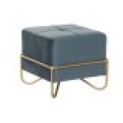 Табуретка DKD Home Decor 8424001850921 Син Многоцветен Златен Пяна Метал Дървен MDF 42 x 42 x 38 cm - Табуретки