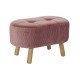 Табуретка DKD Home Decor Естествен Светло розово (60 x 35 x 36 cm) Табуретка DKD Home Decor Естествен Светло розово (60 x 35 x 36 cm)