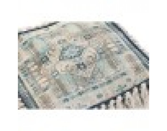 Табуретка DKD Home Decor Casablanca, Син, Памук, Ресни, 40 x 40 x 40 cm Табуретка DKD Home Decor Casablanca, Син, Памук, Ресни, 40 x 40 x 40 cm