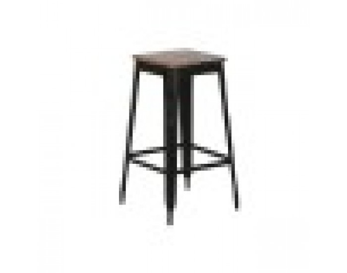 Табуретка Home ESPRIT Кафяв Черен Дървен Метал 34 x 33 x 77 cm Табуретка Home ESPRIT Кафяв Черен Дървен Метал 34 x 33 x 77 cm