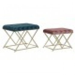 Табуретка DKD Home Decor 62 x 42 x 47 cm Метал - Табуретки