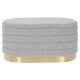 Табуретка DKD Home Decor Златен Светло сив Метал 80 x 41 x 40 cm Табуретка DKD Home Decor Златен Светло сив Метал 80 x 41 x 40 cm