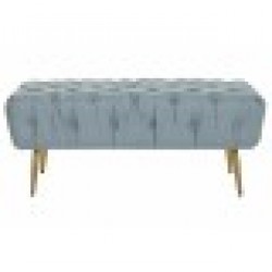 Табуретка DKD Home Decor Сив Метал полиестер (103 x 46 x 42 cm) - Табуретки