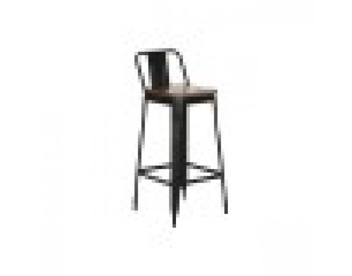 Табуретка Home ESPRIT Черен Дървен Метал 41 x 38 x 96 cm Табуретка Home ESPRIT Черен Дървен Метал 41 x 38 x 96 cm