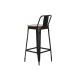 Табуретка Home ESPRIT Черен Дървен Метал 41 x 38 x 96 cm Табуретка Home ESPRIT Черен Дървен Метал 41 x 38 x 96 cm