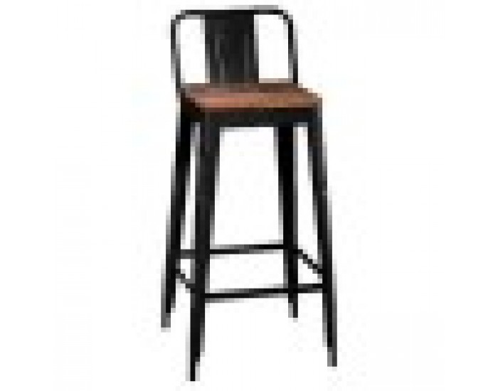 Табуретка Home ESPRIT Черен Дървен Метал 41 x 38 x 96 cm Табуретка Home ESPRIT Черен Дървен Метал 41 x 38 x 96 cm