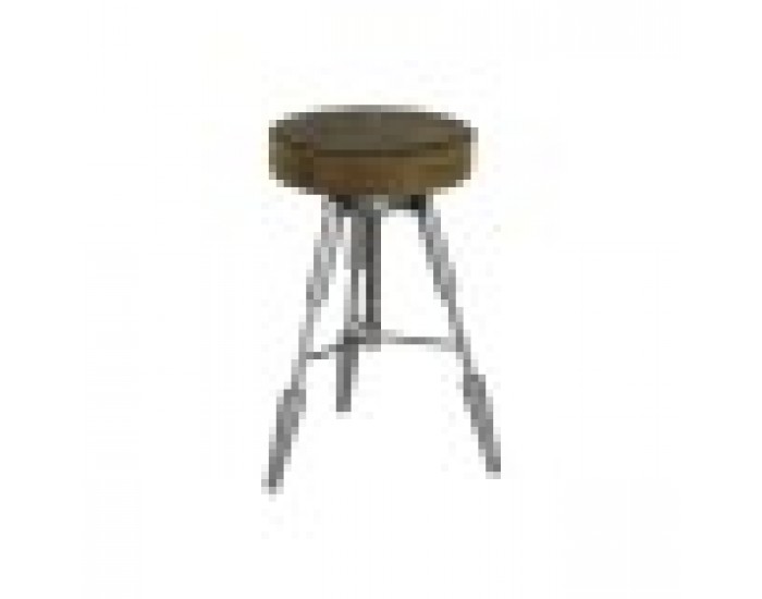 Табуретка Home ESPRIT Кафяв Сребрист Кожа Метал 39 x 39 x 57 cm Табуретка Home ESPRIT Кафяв Сребрист Кожа Метал 39 x 39 x 57 cm