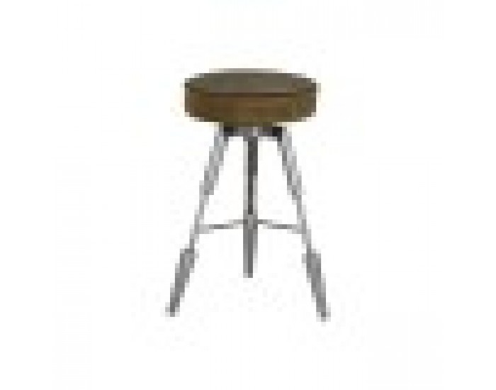Табуретка Home ESPRIT Кафяв Сребрист Кожа Метал 39 x 39 x 57 cm Табуретка Home ESPRIT Кафяв Сребрист Кожа Метал 39 x 39 x 57 cm