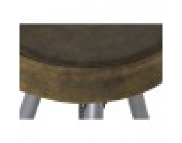 Табуретка Home ESPRIT Кафяв Сребрист Кожа Метал 39 x 39 x 57 cm Табуретка Home ESPRIT Кафяв Сребрист Кожа Метал 39 x 39 x 57 cm