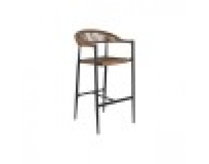 Табуретка Home ESPRIT Кафяв Черен Алуминий Pатан 52 x 55 x 105 cm Табуретка Home ESPRIT Кафяв Черен Алуминий Pатан 52 x 55 x 105 cm