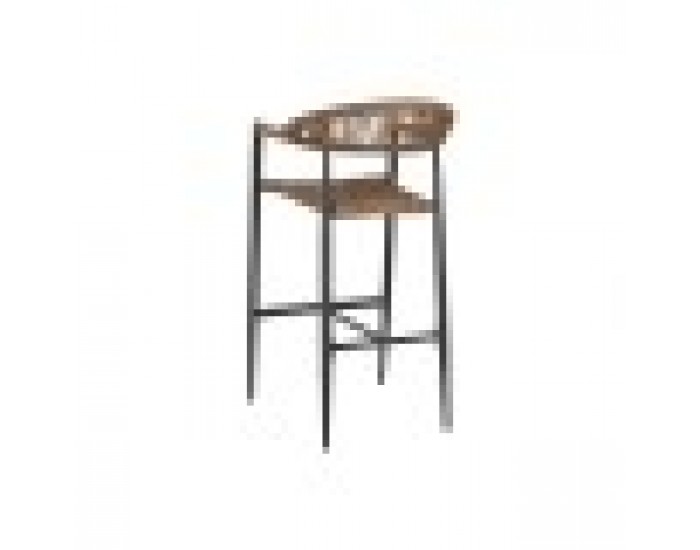 Табуретка Home ESPRIT Кафяв Черен Алуминий Pатан 52 x 55 x 105 cm Табуретка Home ESPRIT Кафяв Черен Алуминий Pатан 52 x 55 x 105 cm