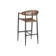 Табуретка Home ESPRIT Кафяв Черен Алуминий Pатан 52 x 55 x 105 cm Табуретка Home ESPRIT Кафяв Черен Алуминий Pатан 52 x 55 x 105 cm
