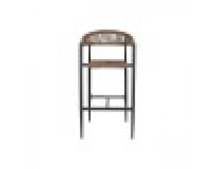 Табуретка Home ESPRIT Кафяв Черен Алуминий Pатан 52 x 55 x 105 cm Табуретка Home ESPRIT Кафяв Черен Алуминий Pатан 52 x 55 x 105 cm
