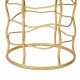 Табуретка Alexandra House Living Злато Метал Гъба Дървен MDF Състав 36 x 46 x 36 cm