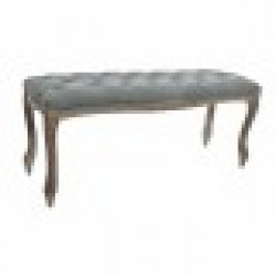 Табуретка DKD Home Decor Сив Естествен Дървен полиестер Тъмно сив (112 x 36 x 48 cm) - Табуретки