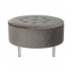 Табуретка DKD Home Decor Сив Сребрист Дървен MDF 80 x 80 x 43 cm - Табуретки