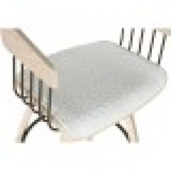 Табуретка Home ESPRIT Бял Дървен 51,5 x 47,5 x 94,5 cm - Табуретки