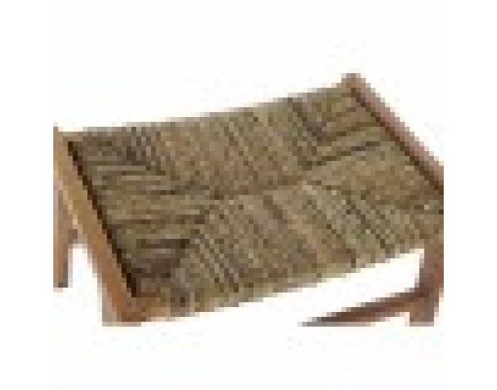 Табуретка DKD Home Decor 65 x 47 x 40 cm Естествен Тик Пластмаса Светло кафяв