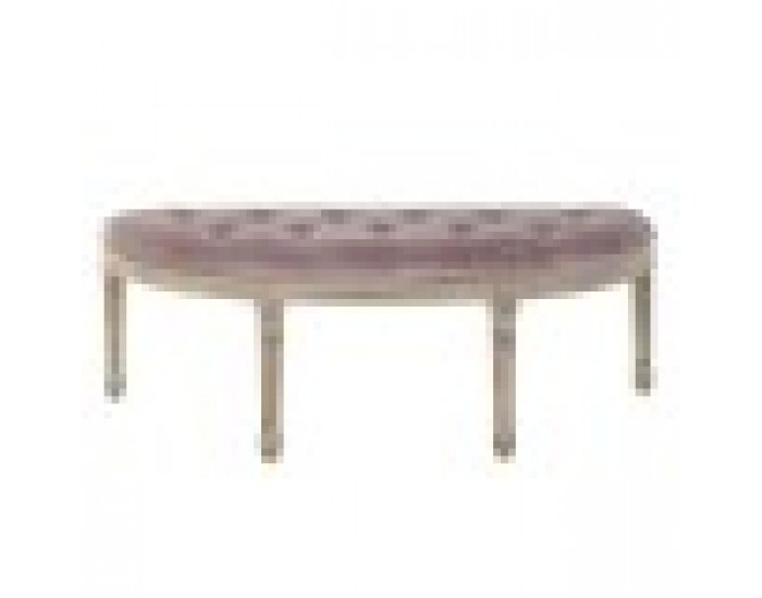 Табуретка DKD Home Decor Естествен Светло розово (125 x 43 x 48 cm)