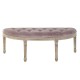 Табуретка DKD Home Decor Естествен Светло розово (125 x 43 x 48 cm)