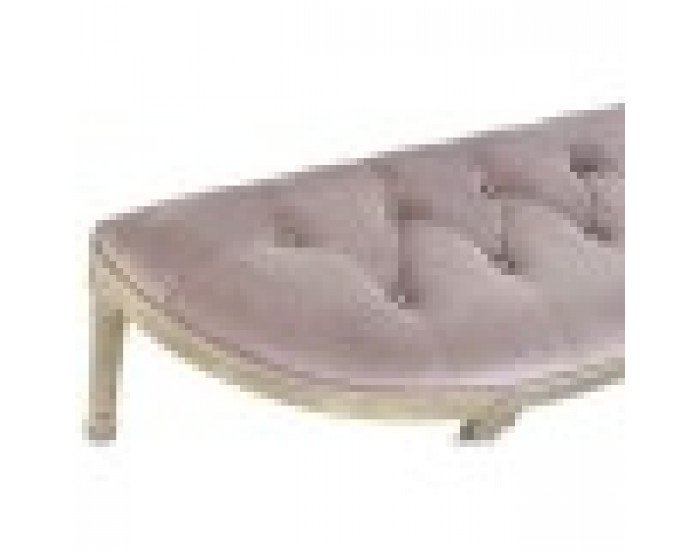 Табуретка DKD Home Decor Естествен Светло розово (125 x 43 x 48 cm)
