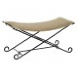 Табуретка DKD Home Decor Черен Светло кафяв (94 x 49 x 44 cm) - Табуретки