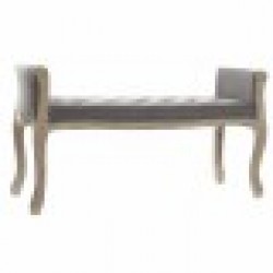 Табуретка DKD Home Decor Естествен Тъмно сив каучук Пластно 109 x 44,5 x 60 cm - Табуретки