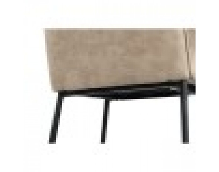Табуретка DKD Home Decor Черен Бежов Метал 59 x 60 x 107 cm