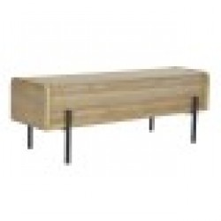 Табуретка DKD Home Decor Естествен Дървен Метал 120 x 40 x 43 cm - Табуретки
