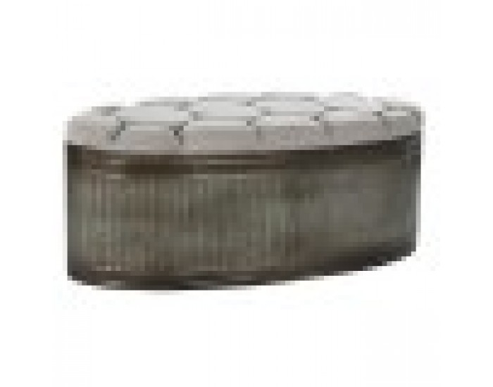 Табуретка DKD Home Decor Бежов Метал полиестер Тъмно сив (121 x 44 x 47,5 cm)