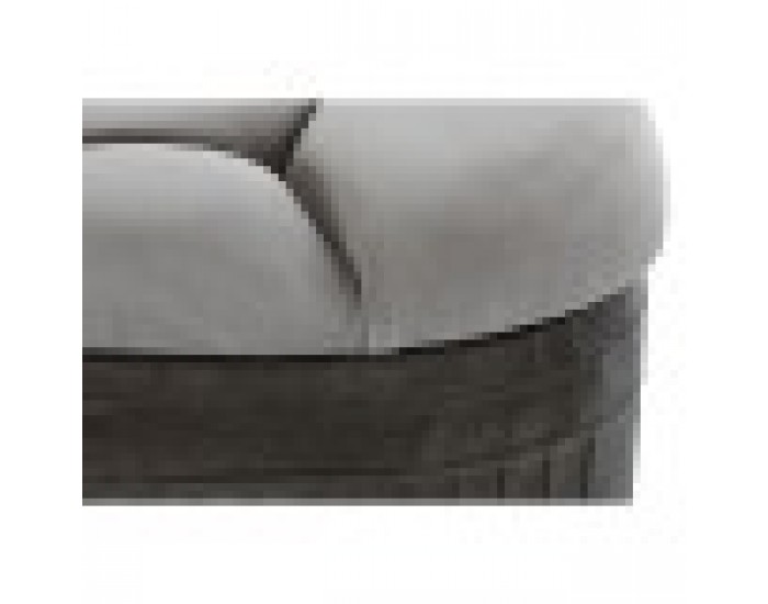 Табуретка DKD Home Decor Бежов Метал полиестер Тъмно сив (121 x 44 x 47,5 cm)