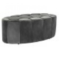 Табуретка DKD Home Decor Сив полиестер (125 x 53 x 46,5 cm) - Табуретки