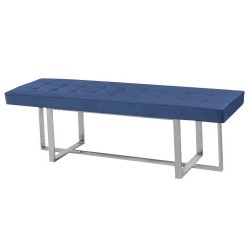 Табуретка DKD Home Decor, Черен, полиестер, Стомана, 150 x 45 x 45 cm - Табуретки