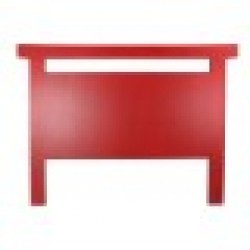Табла за легло DKD Home Decor Ела Червен Черен MDF (160 x 4 x 120 cm) - Легла
